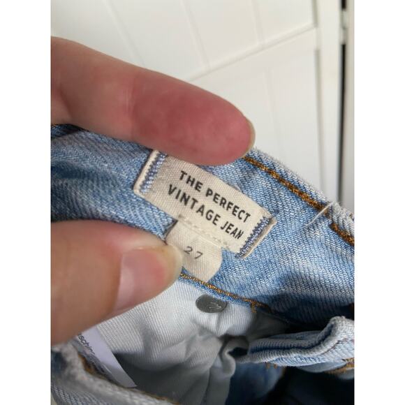 Madewell Womens Jeans Sz 27 Perfect Vintage Fitzgerald Wash Light Blue Mom‎ - Picture 13 of 13